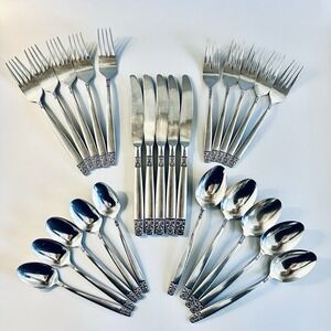Stanley‎ Roberts JAPAN Danesmore Stainless Flatware Silverware 25 Pc 6 settings